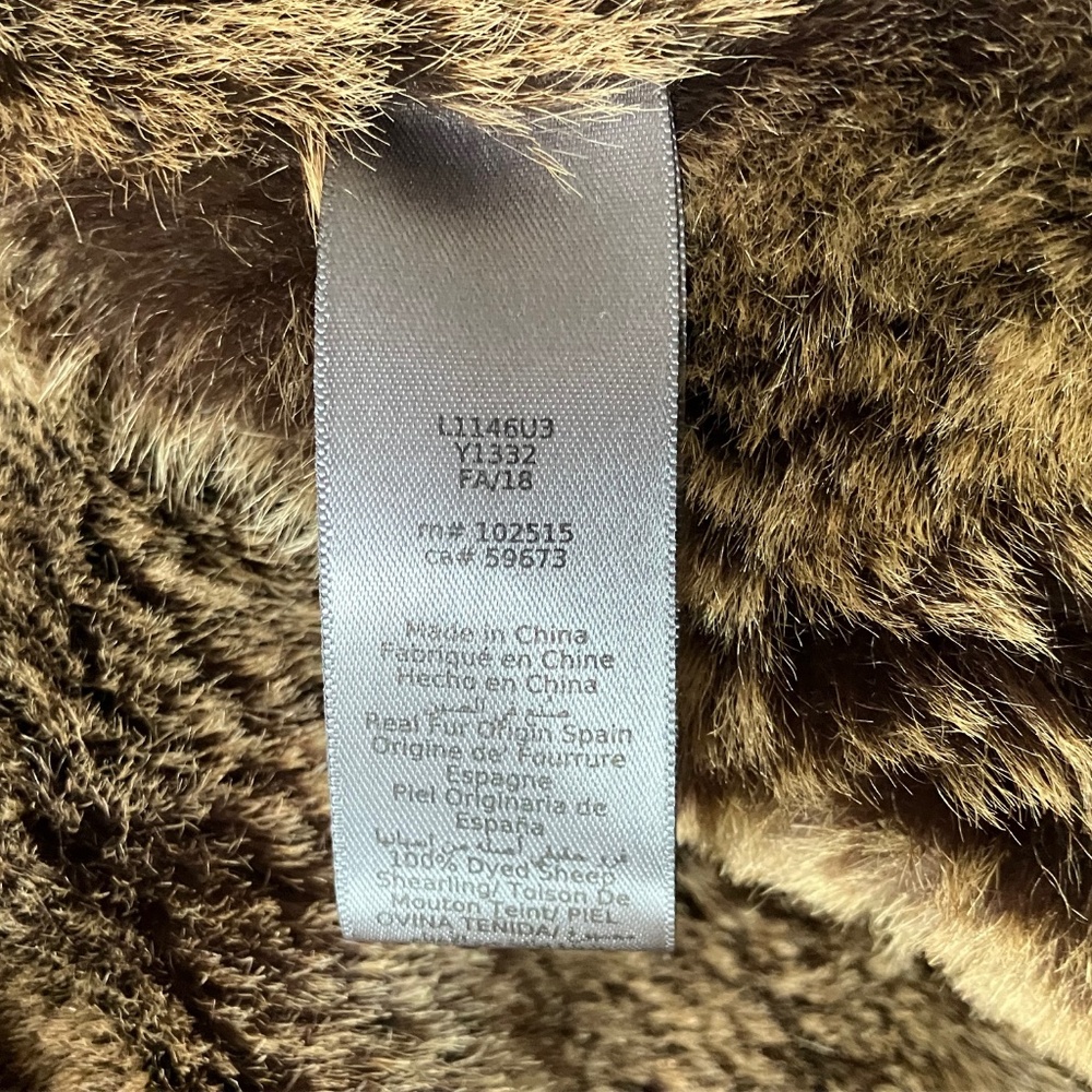 LIMITED EDITION John Varvatos Leather/Shearling w/HOOD Coat EU 50 /US 40 LARGE - Picture 12 of 12